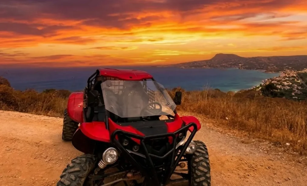 Sunset buggy tour in Chania with panoramic views over Souda Bay