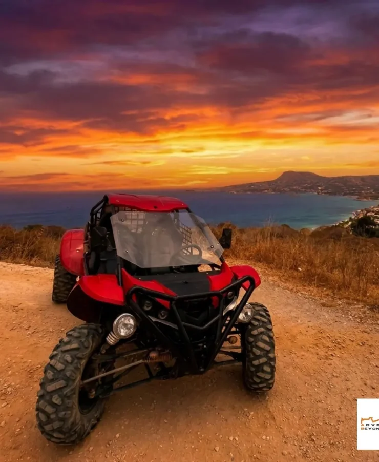 Sunset buggy tour in Chania with panoramic views over Souda Bay